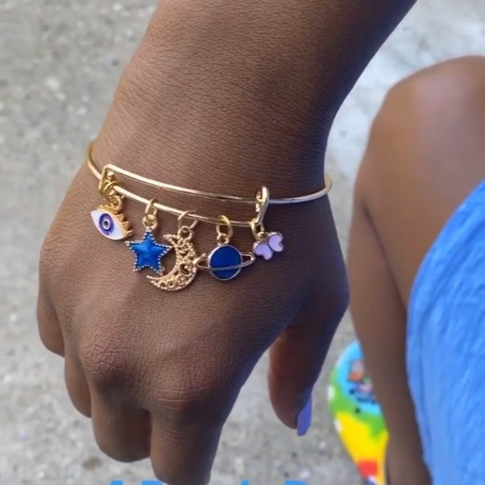 Customized Bangle Charm Bracelets